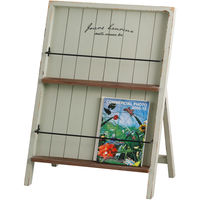 アビテ ディスプレイラック ラルモニマガジンスタンド 木製 グリーン 460119 1個（直送品）