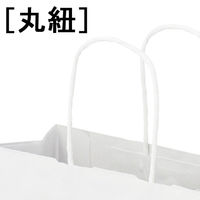 丸紐クラフト紙手提袋ベーシック320×330×220mm　白 　1セット（1袋（10枚入）×18） オリジナル