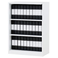 マルチワーク スチール収納 オープン3段 上置き 幅800×奥行400×高さ1130mm 1台 オリジナル