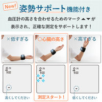 タニタ TANITA 血圧計 手首式 バックライト/大画面 2人分 100回メモリ ダークブルー BP-217