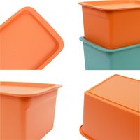 【収納バケツ】 ユメミグサ フタ付き 収納ボックス グレー(灰)L PD-74-3H 1個