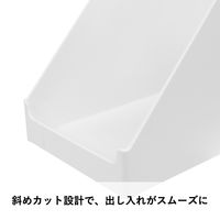 【収納ケース】 ユメミグサ 積み重ねできる仕切りケース トビラ用150 ホワイト(白) HS-07 1個