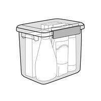 食品保存容器 キッチンボックス 9.5L 1セット（1個×5）アスベル