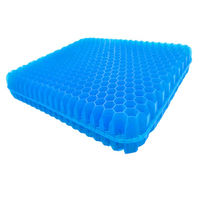 極厚 ６ｃｍ ２層ゲルクッション １枚 ハニカム構造 体圧分散  腰痛 釣り 座布団 カバー付き アウトドア GEL 座椅子（直送品）