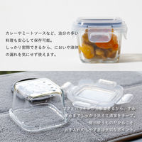 耐熱ガラス 3P 保存容器 スクエア 150ｍL 1個（3個セット） 電子レンジ・食洗器対応 シービージャパン