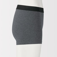 無印良品 メンズ 紳士 綿天竺 前閉じボクサーパンツ 紳士Ｓ チャコールグレー 良品計画