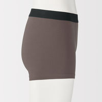 無印良品 メンズ 紳士 綿天竺 前閉じボクサーパンツ 紳士Ｌ ブラウン 良品計画