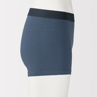 無印良品 メンズ 紳士 綿天竺 前閉じボクサーパンツ 紳士Ｌ ネイビー 良品計画