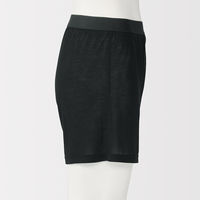 無印良品 メンズ 紳士 なめらか 前開きニットトランクス 紳士Ｍ 黒 良品計画