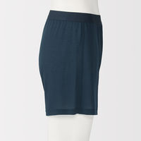 無印良品 メンズ 紳士 なめらか 前開きニットトランクス 紳士Ｍ ネイビー 良品計画