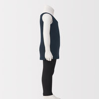無印良品 ベビー フライス編みタンクトップ(インナー) ９０ ネイビー 良品計画