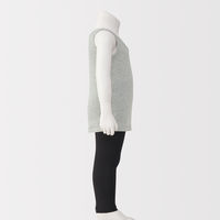 無印良品 ベビー フライス編みタンクトップ(インナー) １００ グレー 良品計画