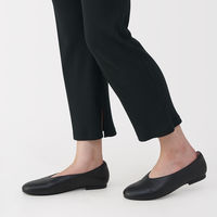 無印良品 レディース 婦人 なめらかリブストレートレギンス 十分丈 婦人Ｌ 黒 良品計画