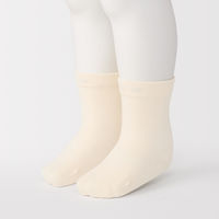 無印良品 ベビー 足なり直角 靴下（３足組） １１～１５ｃｍ 生成・グレー・モカ 良品計画