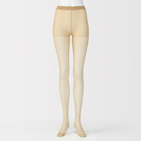 無印良品 レディース 婦人 サポートタイプ ２０デニール ストッキング（３足組） 婦人Ｍ ヌードベージュ 良品計画