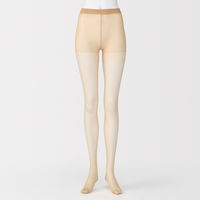 無印良品 レディース 婦人 サポートタイプ ２０デニール ストッキング（３足組） 婦人Ｍ クリアベージュ 良品計画