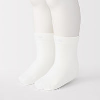 無印良品 ベビー 足なり直角 靴下（３足組） １１～１５ｃｍ オフ白・グレー・黒 良品計画