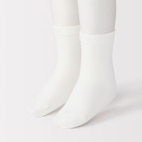 無印良品 キッズ 足なり直角 靴下（３足組） １９～２３ｃｍ オフ白・グレー・黒 良品計画