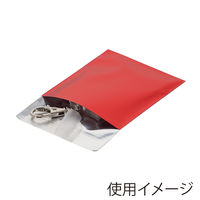 【アルミ蒸着袋】シモジマ HEIKO アルミ蒸着袋(テープ付き) Ｔ 7-8 赤 1セット（1袋(100枚入)×5） 006794731