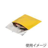 【アルミ蒸着袋】シモジマ HEIKO アルミ蒸着袋(テープ付き) Ｔ 6.5-6.5 ゴールド 1セット（1袋(100枚入)×10）