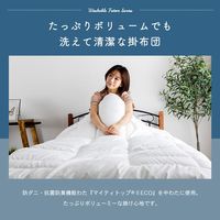 掛け布団 防ダニ 抗菌防臭 洗える掛け布団 収納袋付 約210×150cm TWS-K（WH） 1枚 ベッド用品　寝具　洗えるふとん