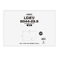 【手抜きポリ袋】シモジマ HEIKO 手抜きポリ袋 LDポリ BG44-29.5 透明 1袋（100枚入） 006996652