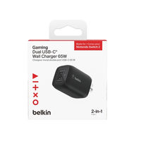 BELKIN 65W デュアルUSBーC急速充電器 ENA007QCBK 1個