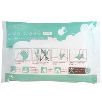 松吉医科器械 マツヨシ アワケア(泡立つ清拭シート) MY-CR0010 1袋(15枚入x10個)（直送品）