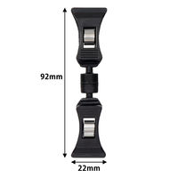 伊藤忠リーテイルリンク クリップホルダー ミニホルダー付　ブラック V0904ーBK　1セット（1袋(10個入)×3） オリジナル