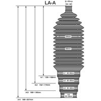 JTC ステアリングブーツAタイプ1個 LA-A-1X 1個（直送品）
