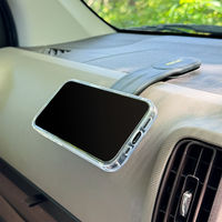 MagSafe対応 車載ワイヤレス充電器 ダッシュボード用 粘着固定 フレキシブルアーム ブラック MagSafe非対応機種・ケースも使える（直送品）