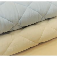 宮地商事 綿100%敷きパッド一体型BOXシーツ ベージュ ダブル a2483520 1個（直送品）