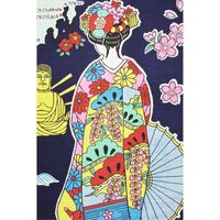 東京いろは 和柄のれん 地図舞妓 1103239003 1枚（直送品）