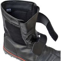 莊快堂 股付安全スパイクシューズ（合皮）　黒　24.5ｃｍ 1829630002 1足（直送品）
