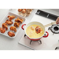 高木金属工業 ホーローフライ&フォンデュ鍋20cm RD 4975357204707 1個（直送品）