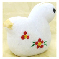 いよせき 蛇 干支 置物 65×35×60mm 漢白玉 アラバスター 011800 1個（直送品）