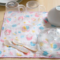 （数量限定）白雪ふきん 友禅ふきん 吸水性がよく すぐ乾く 友禅染め かや織りふきん 台拭き 食器拭き リトルツインスターズ 1枚