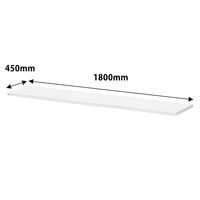 プラス KR軽量ラック 追加棚板 幅1812×奥行462mm用 ホワイト 1セット(2枚)