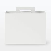 無印良品 再生ポリプロピレン入り持ち手付きファイルボックス スタンダードタイプ 約幅１０×奥行３２×高さ２８．５ｃｍ 良品計画