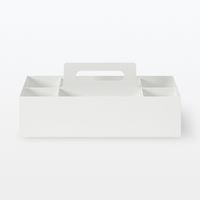 無印良品 再生ポリプロピレン入り収納キャリーボックス ワイド 約幅１５×奥行３２×高さ８ｃｍ 良品計画