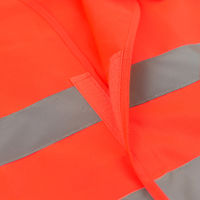 セーフラン安全用品 メッシュ反射ベスト 10着セット 蛍光オレンジ 21601-OR10 1セット(10着入)（直送品）