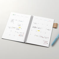 リヒトラブ カスタマイズ オープンリングノート ペンホルダー付き下じき A5 乳白 N2903-1 1枚