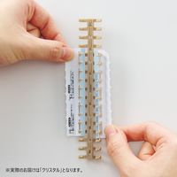 リヒトラブ カスタマイズ オープンリングノート とじ具 A6 クリスタル N2922-25 1組