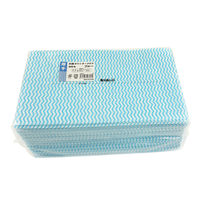 抗菌 カウンタークロス 厚手 レギュラー ブルー 約35×60cm 1パック（60枚入）シンメイ