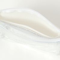 CLEARMESH3ポケットポーチ ホワイト LAKOLE/ラコレ