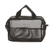 CLEARMESHバッグポーチ ブラック LAKOLE/ラコレ