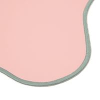 FLOWERダイカットランチョンマット ピンク×シルバー LAKOLE/ラコレ