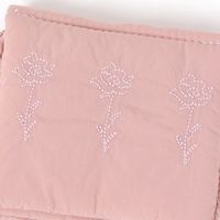 FLOWERミラー付きポーチ ピンク LAKOLE/ラコレ