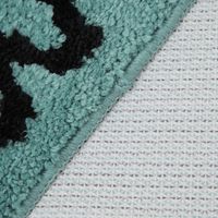 FLOWERフロアマット グリーン LAKOLE/ラコレ