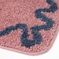 FLOWERフロアマット ピンク LAKOLE/ラコレ